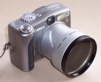 camera with mounted filter